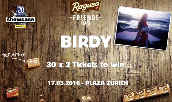30 x 2 Birdy Tickets für das Konzert in Plaza Zürich gewinnen