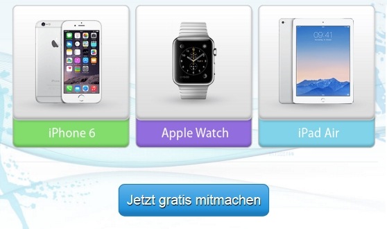 iPhone 6, Apple Watch oder iPad Air gewinnen