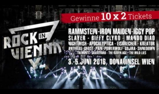 10 x 2 Rock in Vienna Tickets gewinnen