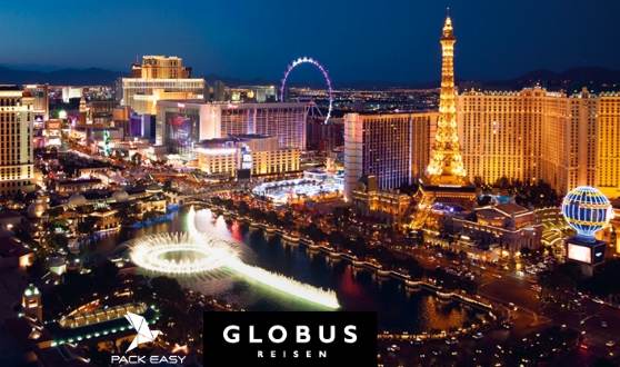 Las Vegas Reise im Wert von CHF 4'000.- inkl. Flug oder Reisekoffer gewinnen