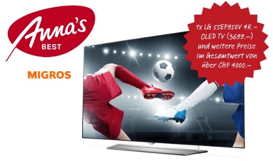 LG TV und weitere tolle Preise im Wert von CHF 4'000.- gewinnen