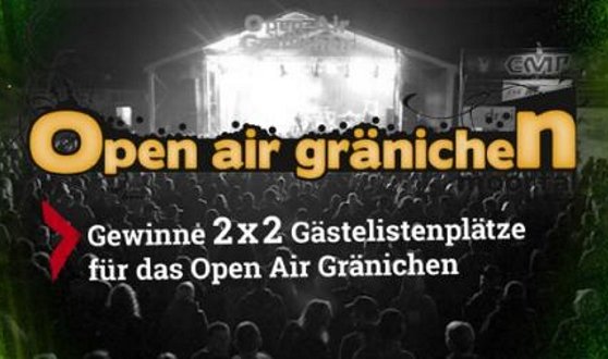 2 x 2 Open Air Gränichen Tickets gewinnen
