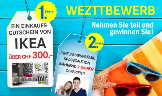 IKEA Gutschein à CHF 300.- und Jahresprämie für zwei Jahren gewinnen